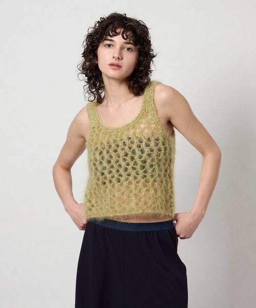 6 モヘヤウールタンクトップニット 6(ROKU) ニット セーター 「6(ROKU)」モヘヤウール タンクトップ