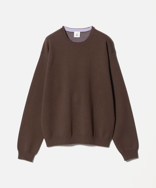 6(ROKU)コットンウール クルーネック ニット 【公式通販】