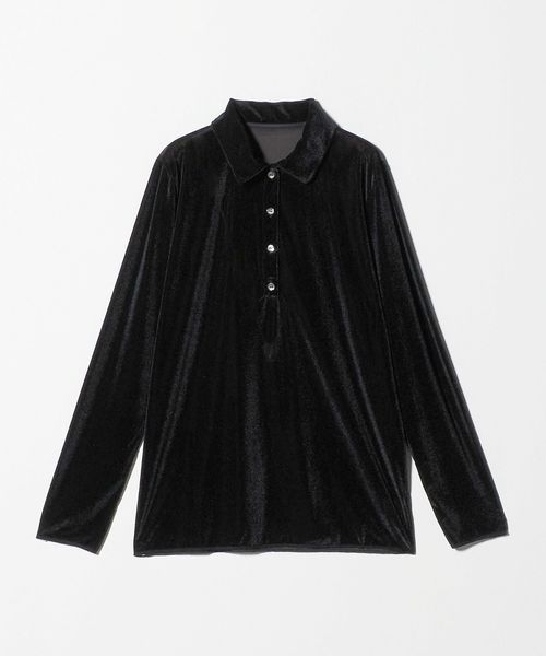 美品＊6(ROKU) ロク シアーシャツ オーバーサイズ 黒 コットン 洗える 美品＊6(ROKU) ロク シアーシャツ オーバーサイズ 黒 コットン