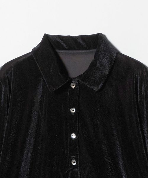 6(ROKU)＞シアー ベロア シャツプルオーバー 25FW | UNITED