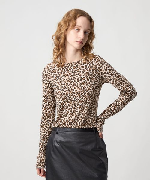 ＜6(ROKU)＞レオパード クルーネック プルオーバー 6(ROKU)＞レオパード クルーネック プルオーバー | UNITED ARROWS LTD