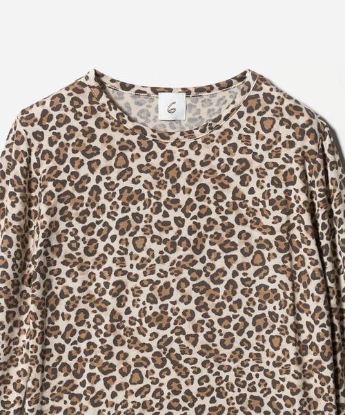 6(ROKU)＞レオパード クルーネック プルオーバー | UNITED ARROWS LTD