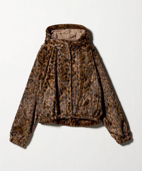 maaro【UNITED ARROWS】フェイクファーコート レオパード 6(ROKU)＞フェイクファー レオパード ブルゾン | UNITED ARROWS LTD