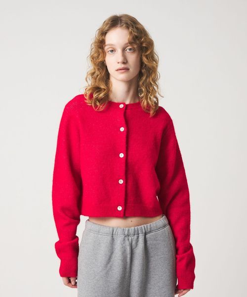 6(ROKU)＞アルパカウールナイロン カーディガン | UNITED ARROWS LTD