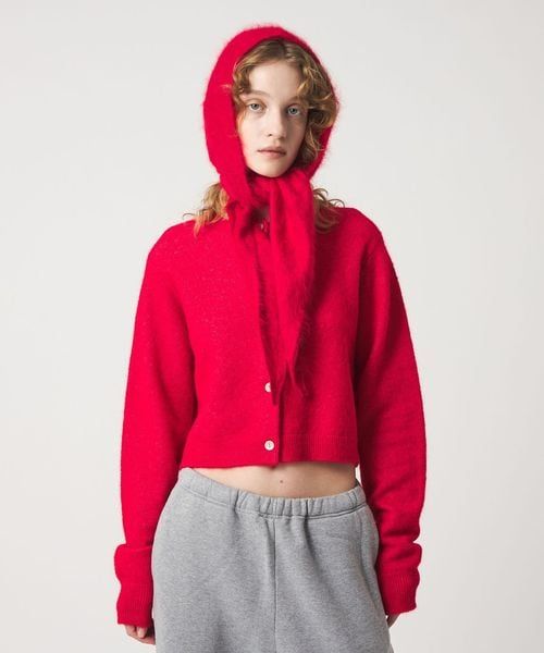 6(ROKU)＞アルパカウールナイロン カーディガン | UNITED ARROWS LTD