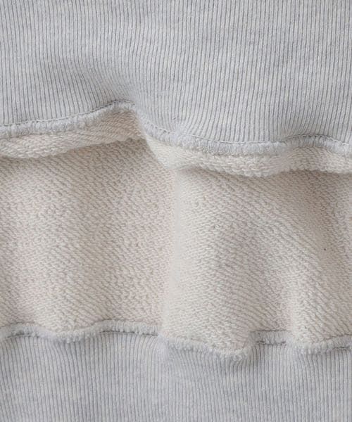 6(ROKU)＞コットンウラケ カラーステッチ クルーネック プルオーバー