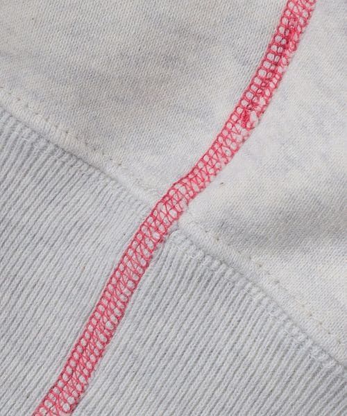 6(ROKU)＞コットンウラケ カラーステッチ クルーネック プルオーバー