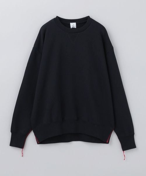 6（ロク）の「＜6(ROKU)＞コットンウラケ カラーステッチ クルー