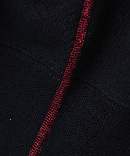＜6(ROKU)＞カラーステッチ クルーネック プルオーバー 6（ロク）の「＜6(ROKU)＞コットンウラケ カラーステッチ クルーネック