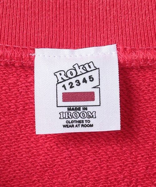 6(ROKU)＞ダメージ スウェット クルーネック