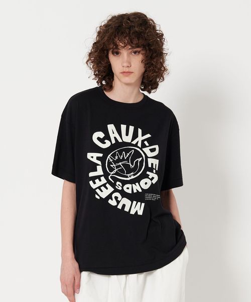 【お気に入り】 6(ROKU)＞サークルロゴ Tシャツ LTD.ONLINE ARROWS UNITED | トップス
