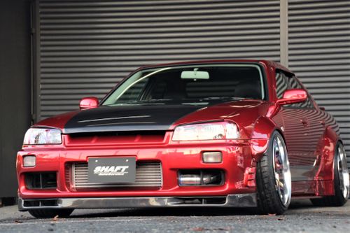 E*.様 ER34 スカイライン　前期純正OPリップ SHAFT AutoService ER34スカイライン 前期リップスポイラー | Az