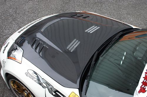 TOP SECRET Z33 G-FORCE エアロボンネット TYPE 2（HR対応