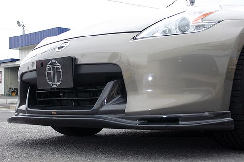 TOP SECRET Z34前期用 フロントリップスポイラー（フルカーボン