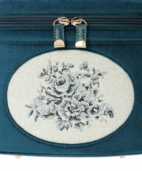 フレームローズ刺繍バニティバッグ WEB限定】フレームローズ刺繍バニティバッグ | アンアナザー