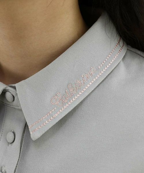 82611DiorCDロゴ刺繍リネンポロシャツ