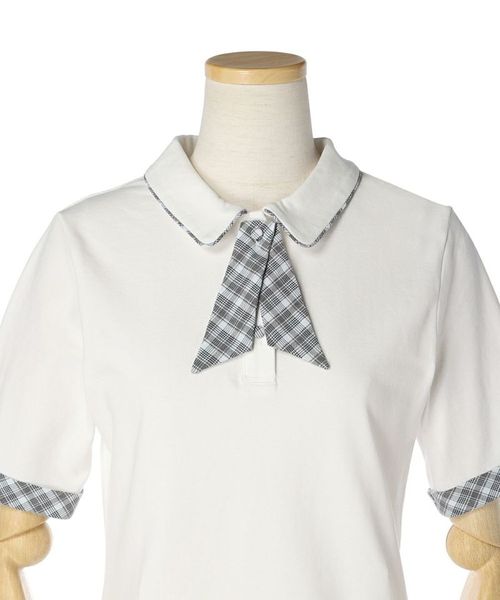 V12 FAKE TIE フェイクタイ ポロシャツ ネイビーM V12 FAKE TIE フェイクタイ ポロシャツ ネイビーM