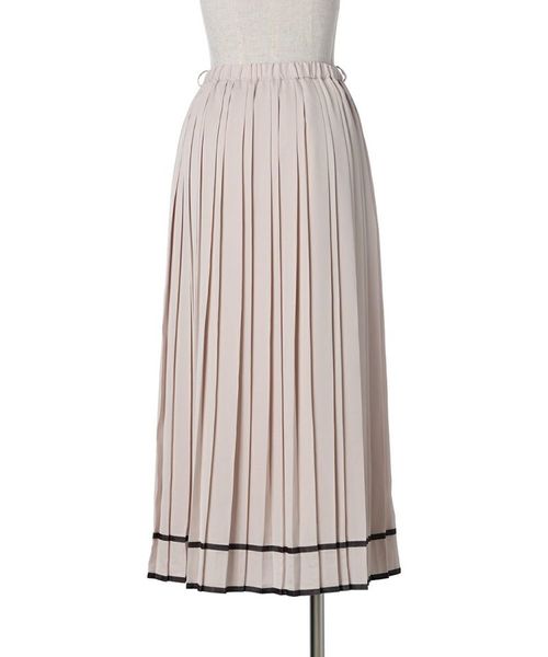 裾ライン変形プリーツスカート/an another angelus [50BG04q014