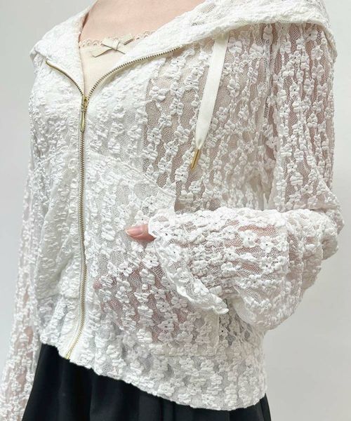 ミニフラワーレースパーカー/F i.n.t [53AI04j009] | F i.n.t公式通販