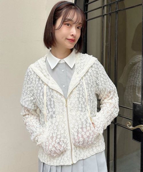 ミニフラワーレースパーカー/F i.n.t [53AI04j009] | F i.n.t公式通販