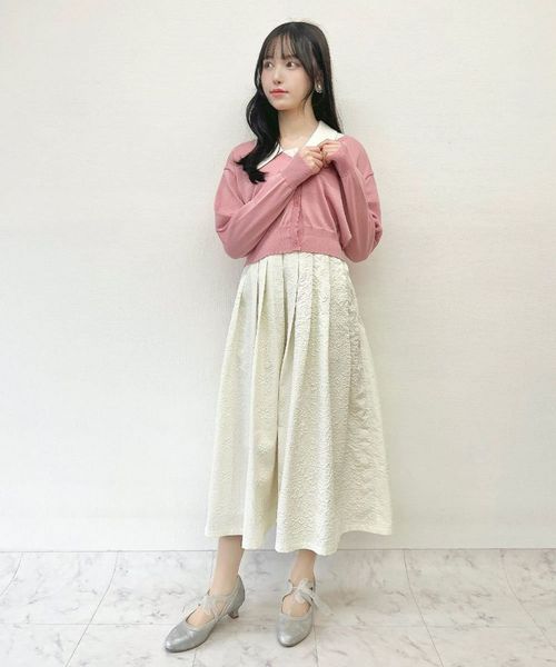 新品タグ付き an another angelus タイル風エンボス柄ワンピース タイル風エンボス柄ワンピース/an another angelus [53BE03h003