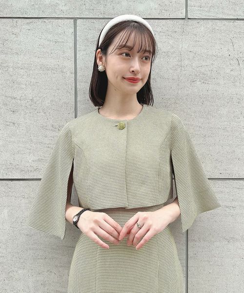 60sチェック柄ケープセットアップ/an3 Limited [53DD01h001] | F i.n.t