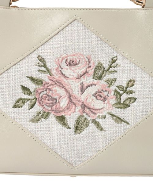 ローズ刺繍トートバッグ/an another angelus [54BC01a007] | F