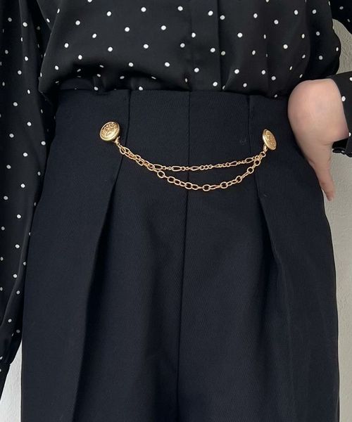 ショートパンツ ベルトチェーン チェーン 付き ズボン Amazon ショート