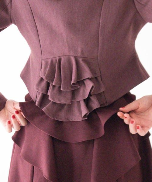 バックフリルテーラードジャケット/an another angelus [55BD01j003