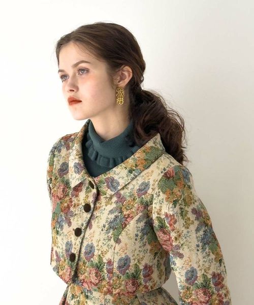 WEB限定】ショートジャケット付きゴブランセットアップ/an3 Limited  