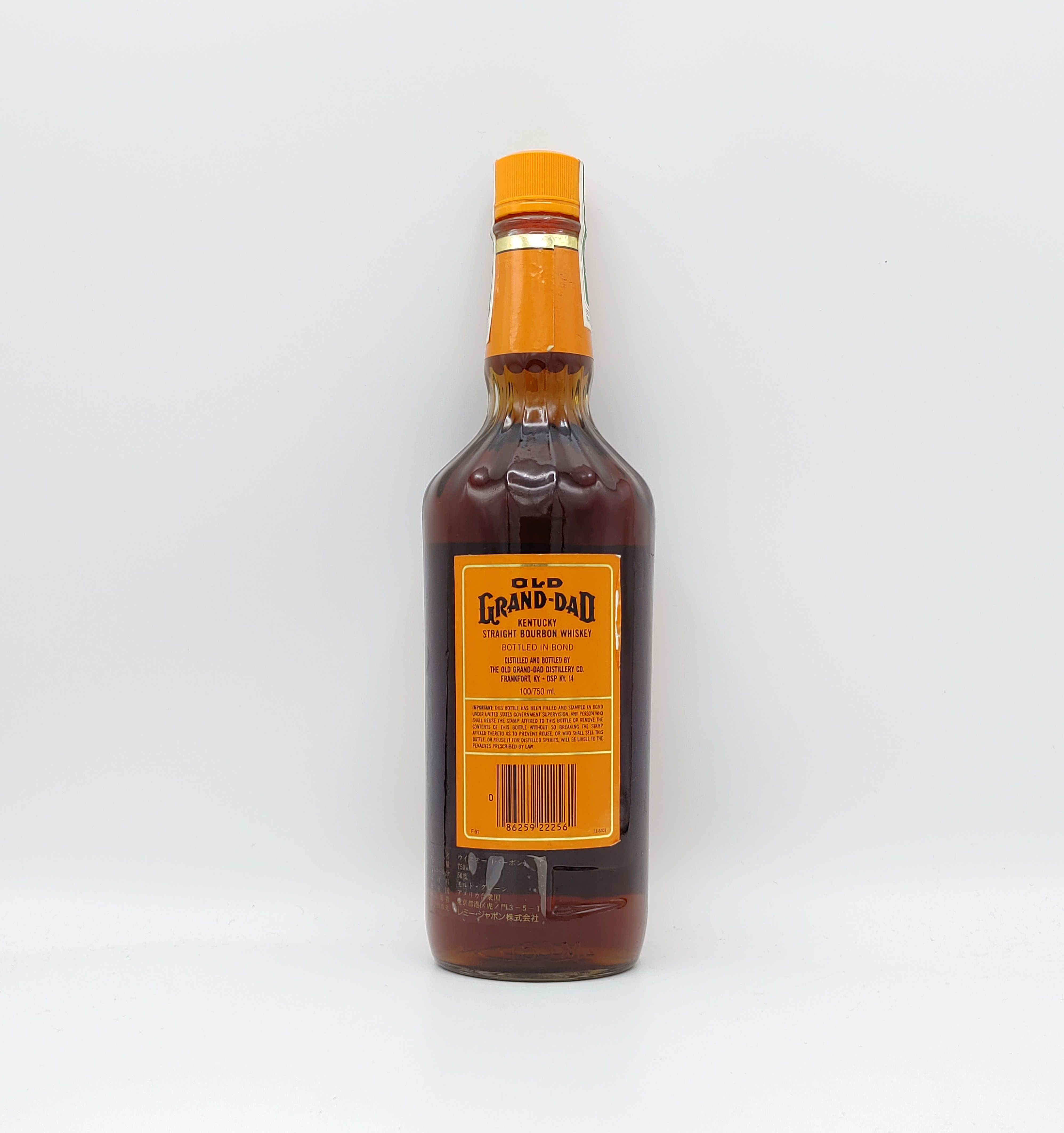 オールドグランダッド ボンデッド OLD GRAND-DAD BONDED HEAD OF THE BOURBON FAMILY |  Nostalgic liquor - Buyee