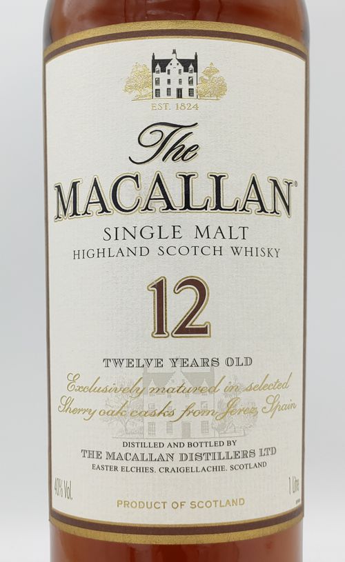 ザ マッカラン 12年 The MACALLAN 12years old SINGLE MALT HIGHLAND