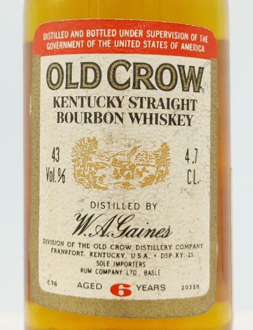 特級 オールドクロウ 6年 OLD CROW 6years old KENTUCKY STRAIGHT BOURBON WHISKEY |  Nostalgic liquor - Buyee, an Online Proxy Shopping Service | Shop at  Nostalgic liquor