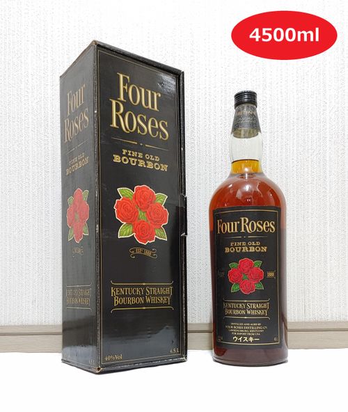 フォアローゼズ ブラック（フォアローゼス 黒） Four Roses Black Label FINE OLD KENTUCKY STRAIGHT  BOURBON WHISKEY | ノスタルジックリカー - Buyee 通販購入サポートサービス | ノスタルジックリカーでお買い物