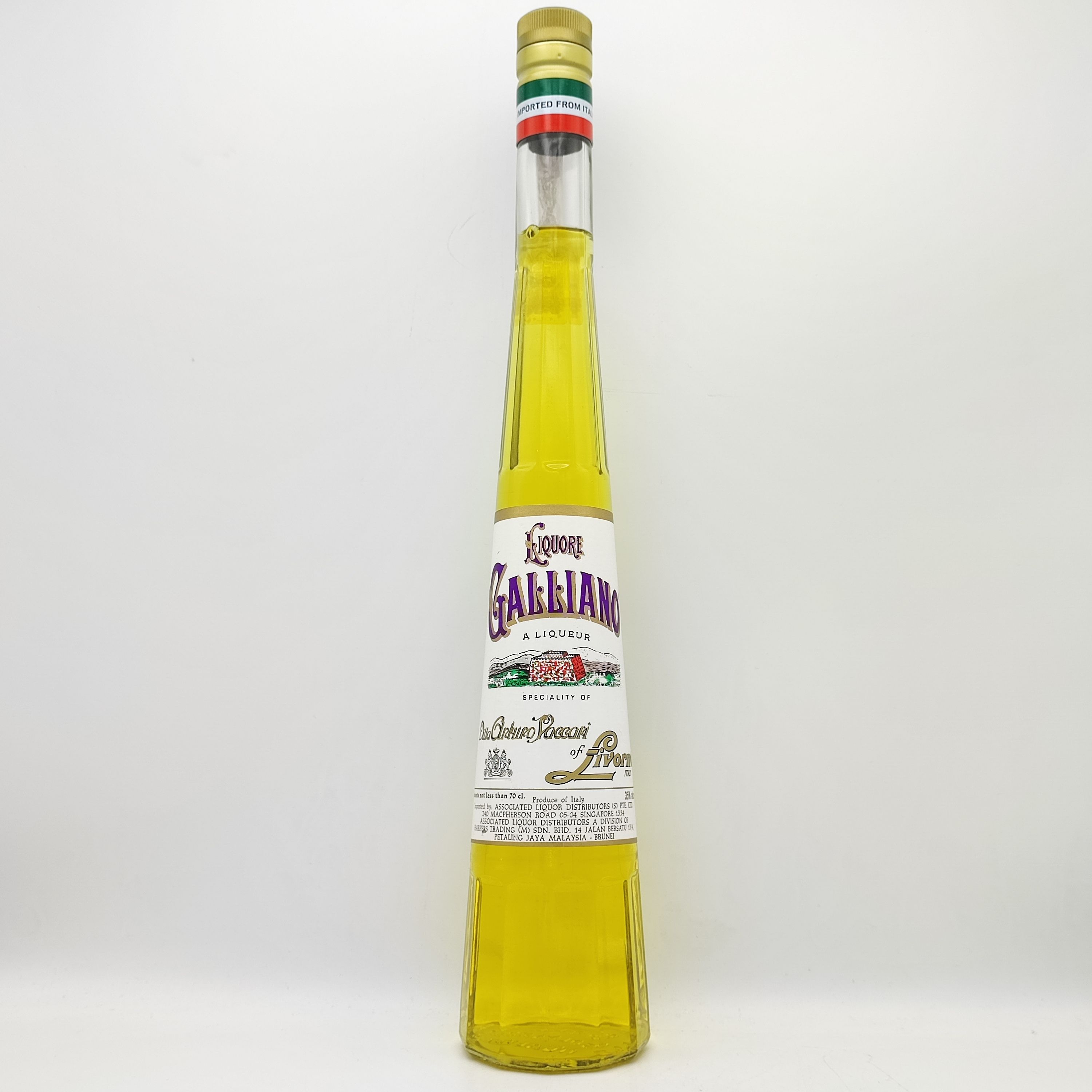 ガリアーノ LIQUEUR GALLIANO Ditta Arturo Vaccari of Livorno ITALY | Nostalgic  liquor - Buyee