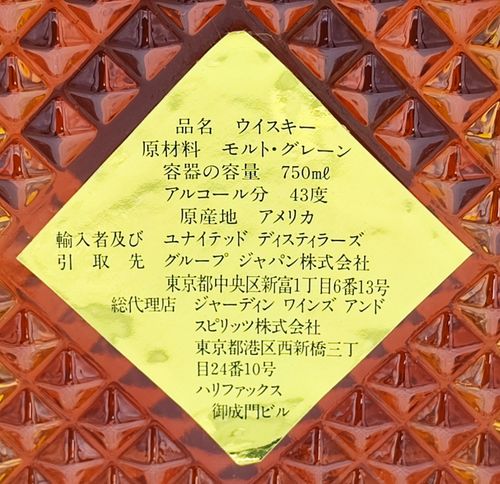 特級 I.W.ハーパー 12年 I.W.HARPER 12years old Kentucky 特級 I.W.ハーパー 12年 I.W.HARPER 12years old Kentucky