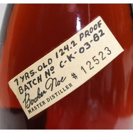 ブッカーズBOOKER'S 7years old 124.2proof BATCH No.C-K-03-82