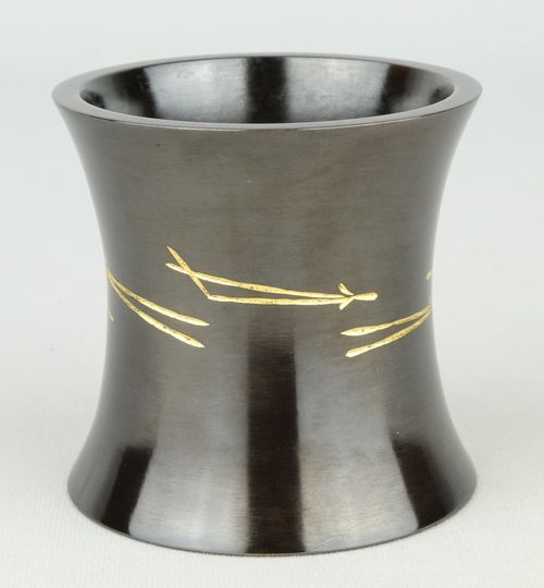 茶道具 唐銅松葉沈金蓋置 角谷一圭 | Tea utensils Kuriyamaen - Buyee