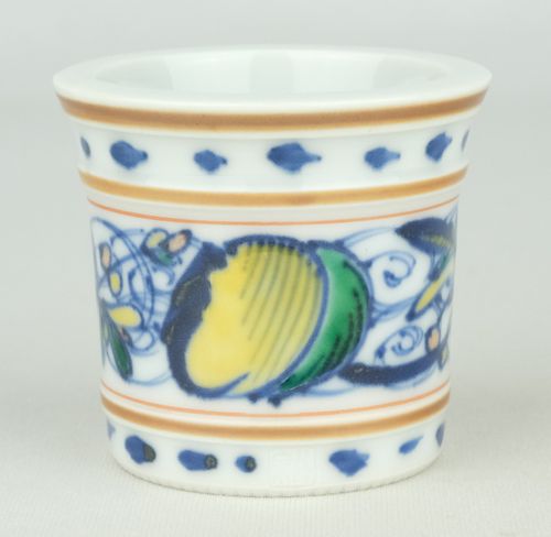 茶道具 色絵紅毛文蓋置 5代三浦竹泉 | Tea utensils Kuriyamaen