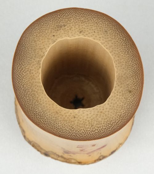 茶道具 竹蓋置一双 黒田正玄 淡々斎書付 | Tea utensils Kuriyamaen