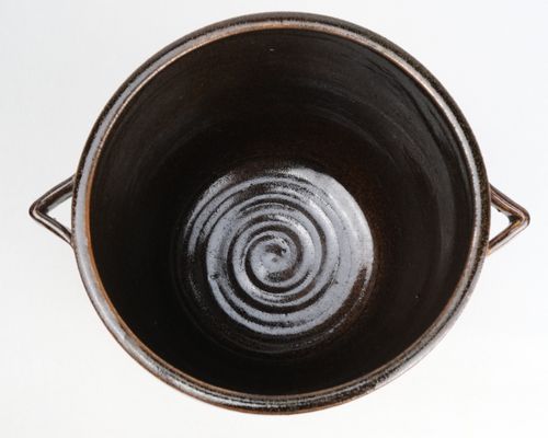 茶道具 古瀬戸写耳付水指 陽炎園(岩崎新定) | Tea utensils Kuriyamaen