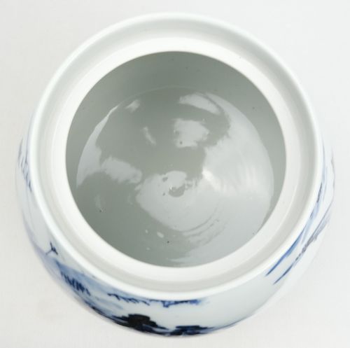 茶道具 膳所焼近江八景絵芋頭水指 陽炎園(岩崎新定) | 栗山園