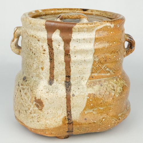 茶道具 美濃伊賀水指 加藤光右衛門 鵬雲斎大宗匠書付 | Tea utensils