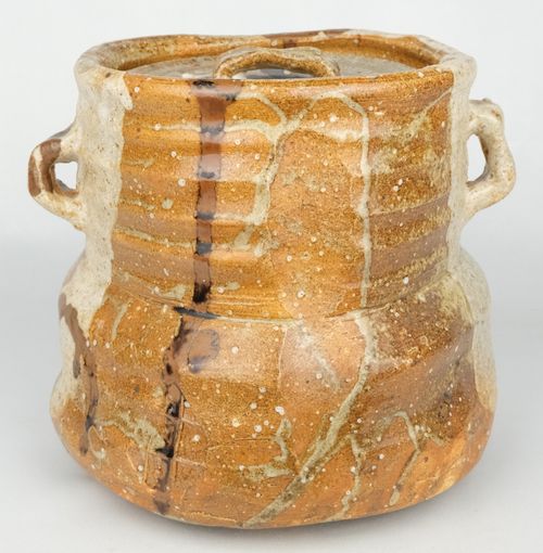 茶道具 美濃伊賀水指 加藤光右衛門 鵬雲斎大宗匠書付 | Tea utensils