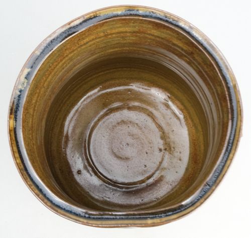 高取焼　亀井楽山　水指　茶道具　送料無料 茶道具 水指 水差し 高取焼き 管耳 亀井楽山作 高取楽山 塗蓋
