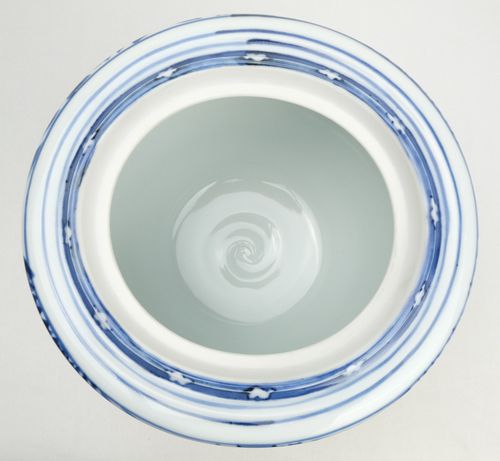 茶道具 染付竹水指赤絵蓋共 宮川（真葛）香斎 | - Online Temsilcili