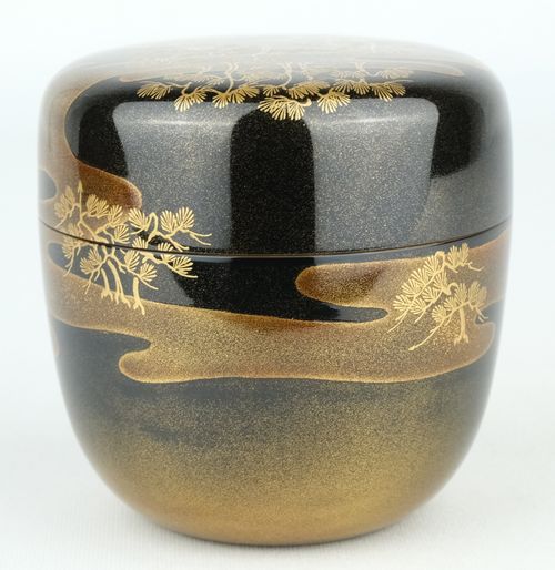 茶道具　蒔絵　高級 茶道具 洲浜蒔絵大棗 川上峰春 | Tea utensils Kuriyamaen - Buyee, an