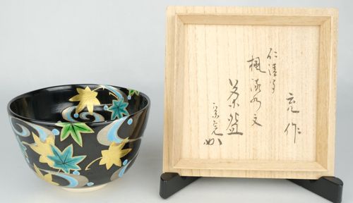茶道具　色絵茶碗 茶道具 抹茶茶碗 色絵茶碗 睡蓮 文月和香作 茶道 : 茶道具いまや