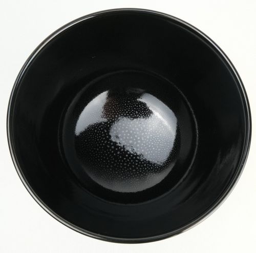 茶道具 黒釉八橋之図茶碗 7代高橋道八 | Tea utensils Kuriyamaen