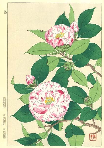 F009 牡丹花版画Flower Woodcut ‐Peony ‐ | - Buyee日本代購服務